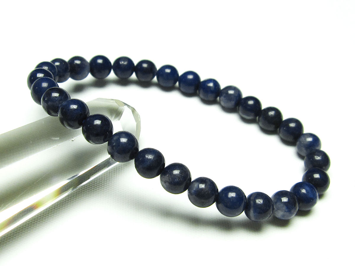 デュモルチェライトインクォーツ ブレスレット 6mm 一点物 メール便可 [M便 1/10] 111-13961 [sold out]