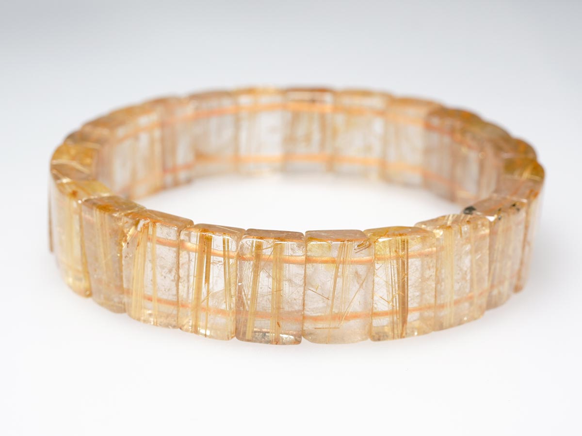 タイチンルチルクォーツ バングル  一点物 111-16802