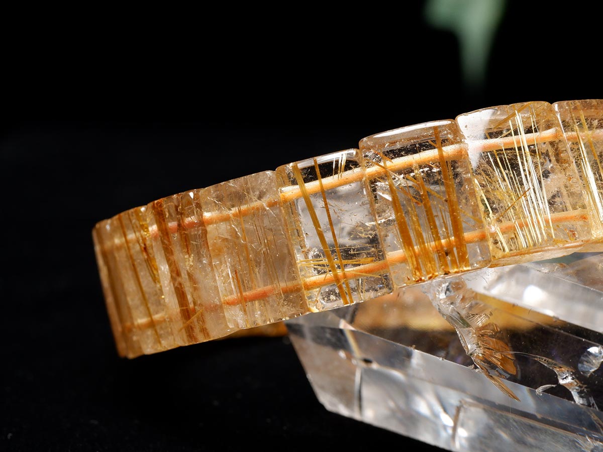 タイチンルチルクォーツ バングル  一点物 111-16802