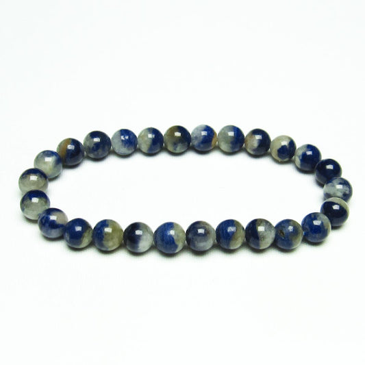 デュモルチェライトインクォーツ ブレスレット 7mm 一点物 メール便可 [M便 1/10] 111-18882