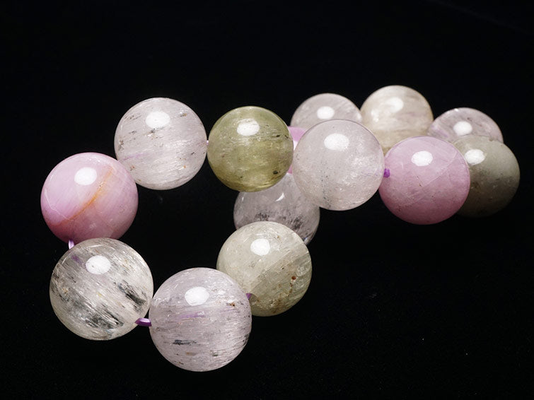 クンツァイト ブレスレット 15mm  111-24283