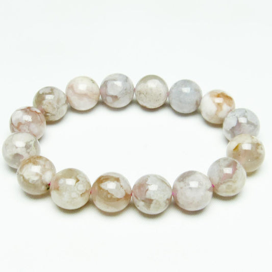チェリーブロッサムアゲート ブレスレット 桜瑪瑙 13mm メール便可 [M便 1/10] 111-24506