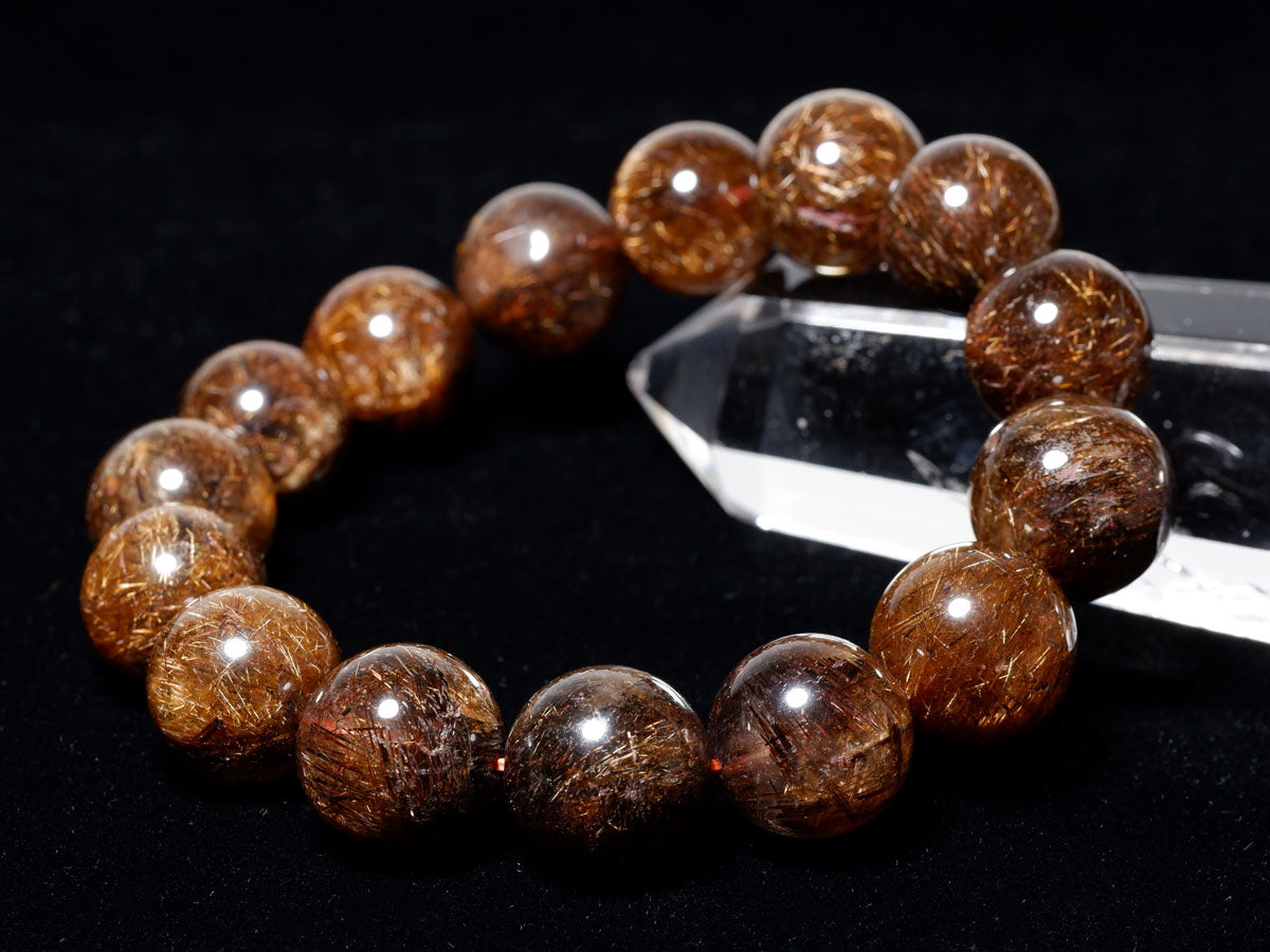 ブロンズルチル ブレスレット 15mm 111-2639 – 天然石・パワーストーン