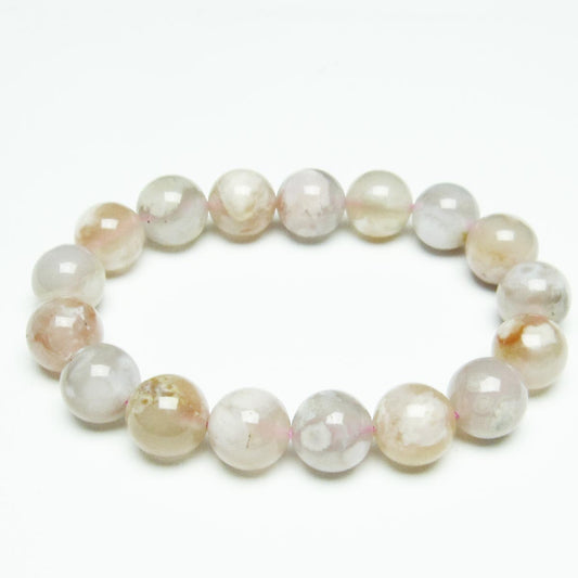 チェリーブロッサムアゲート ブレスレット 桜瑪瑙 13mm メール便可 [M便 1/10] 111-26410