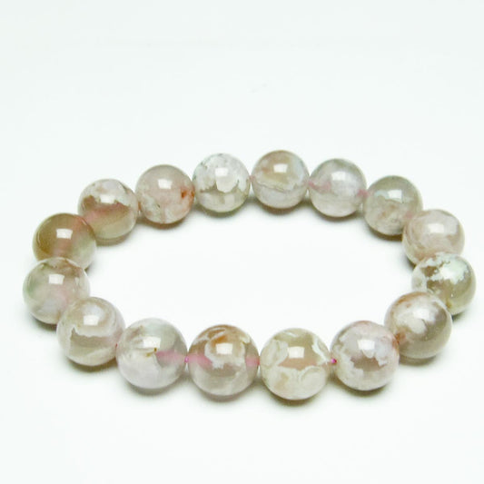 チェリーブロッサムアゲート ブレスレット 桜瑪瑙 14mm メール便可 [M便 1/10] 111-26411