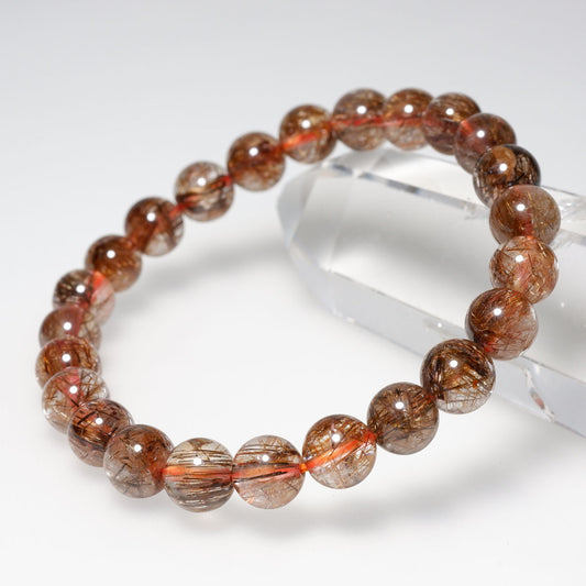 ブロンズルチル ブレスレット 9mm 111-2724