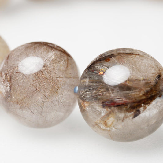 ルチルクォーツ プラチナルチル ブレスレット 12mm 一点物  111-29768 [sold out]