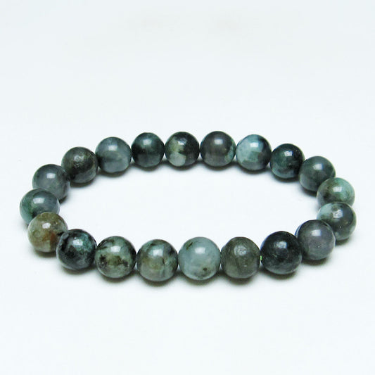 エメラルド ブレスレット 10mm メンズ レディース 一点物 メール便可 [M便 1/10] 111-32887