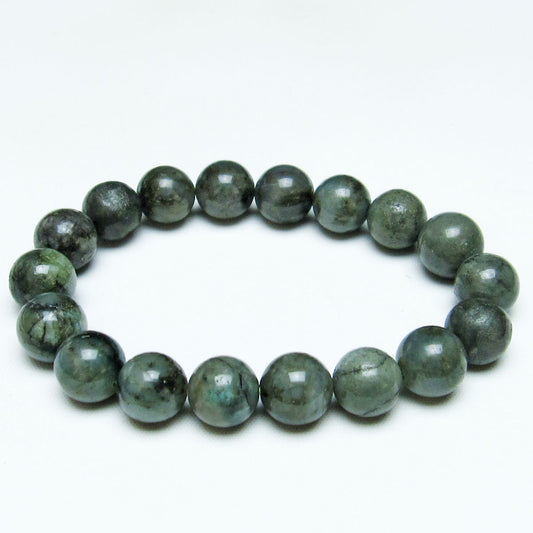エメラルド ブレスレット 11mm メンズ レディース 一点物 メール便可 [M便 1/10] 111-32897
