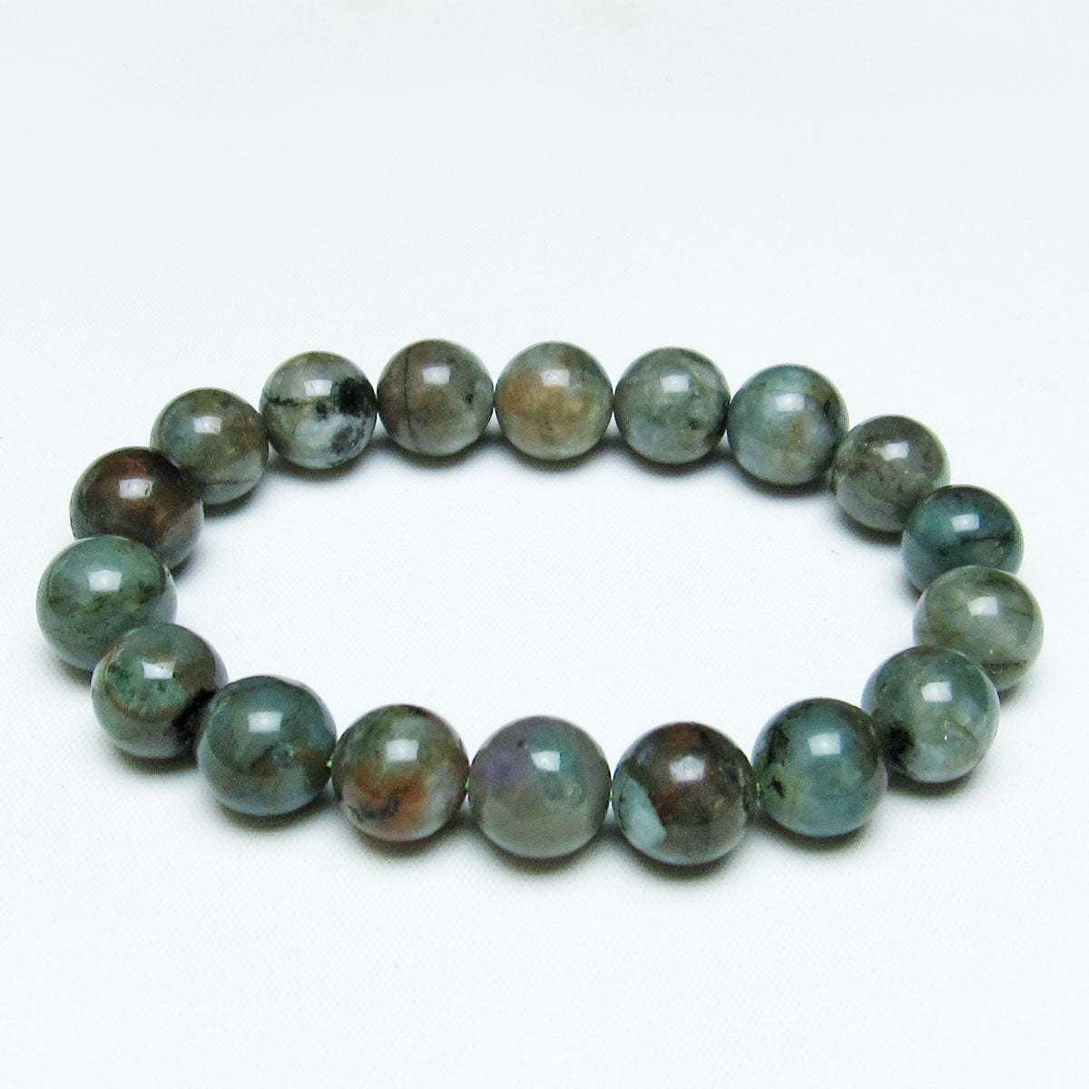 エメラルド ブレスレット 11mm メンズ レディース 一点物 メール便可 [M便 1/10] 111-32902