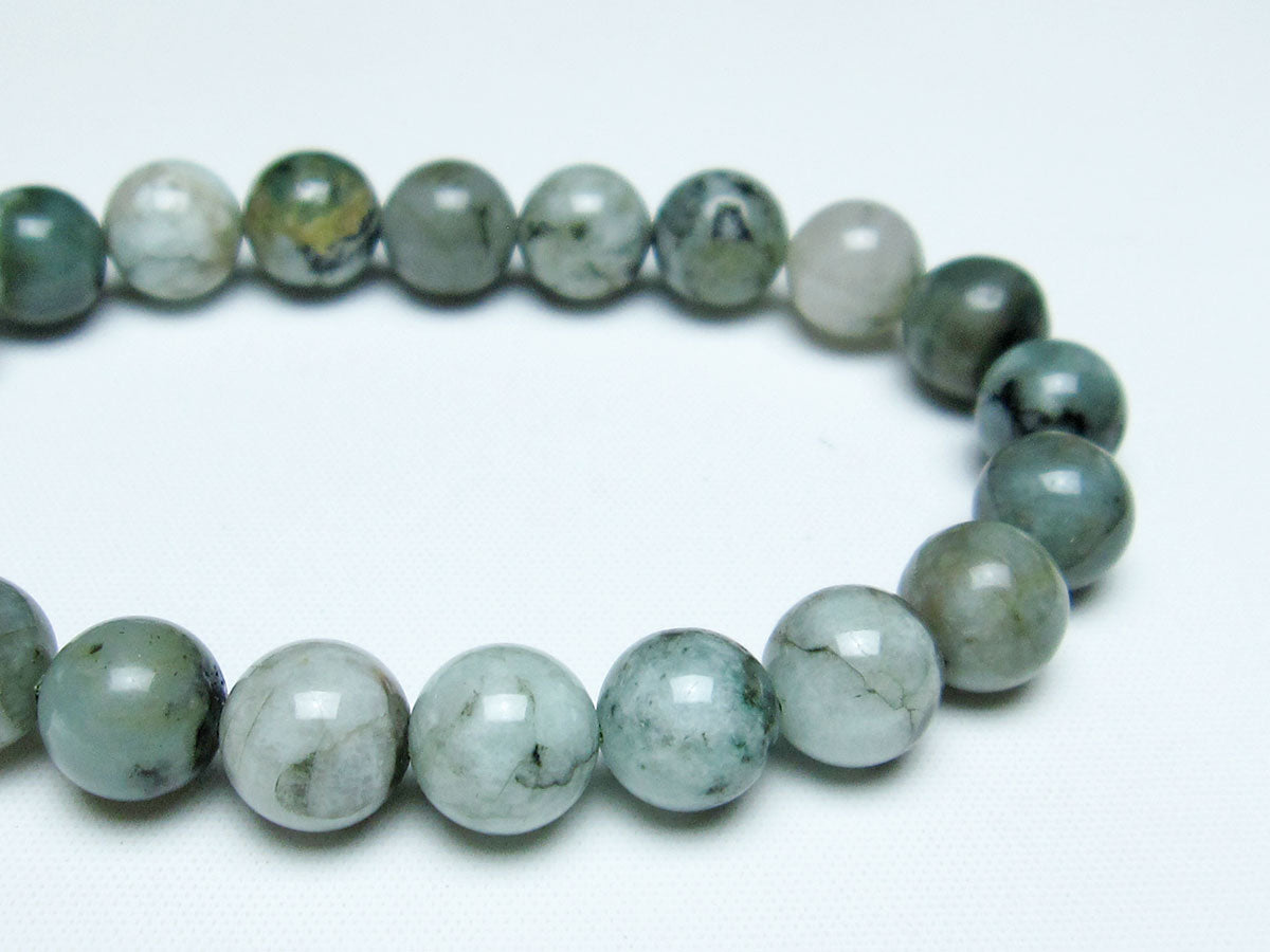 エメラルド ブレスレット 10mm メンズ レディース 一点物 メール便可 [M便 1/10] 111-32928