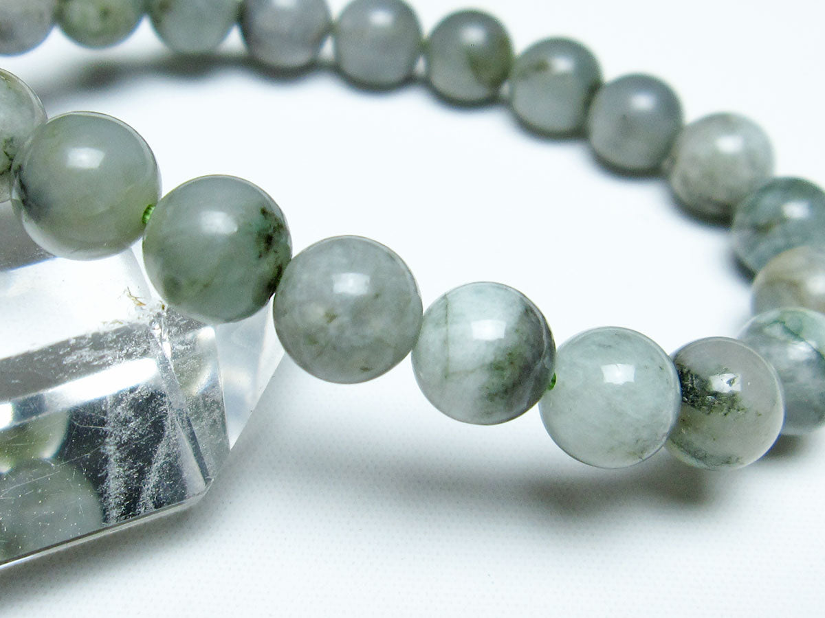 エメラルド ブレスレット 9mm メンズ レディース 一点物 メール便可 [M便 1/10] 111-32949