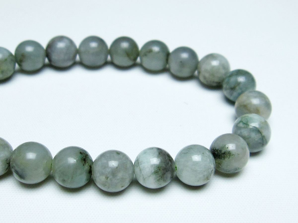 エメラルド ブレスレット 9mm メンズ レディース 一点物 メール便可 [M便 1/10] 111-32949