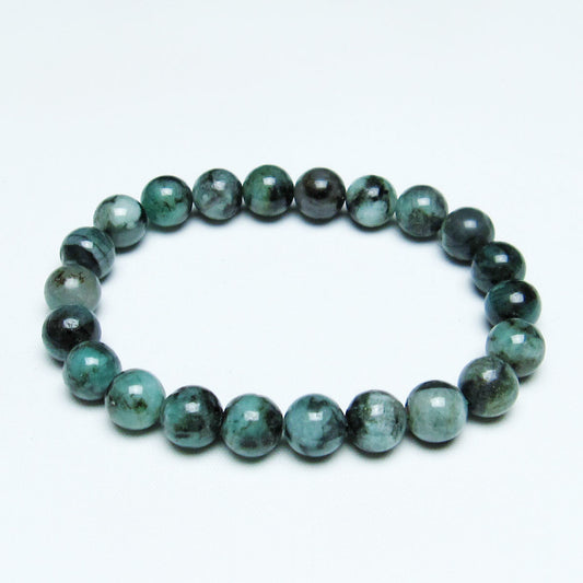 エメラルド ブレスレット 9mm Emerald Bracelet 緑玉 翠玉 メンズ レディース 一点物 メール便可 [M便 1/10] 111-32953