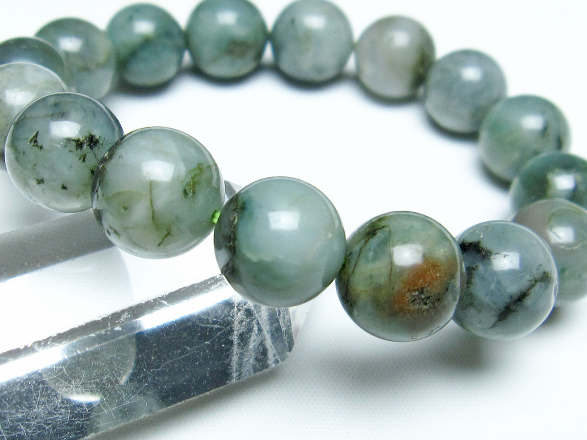 エメラルド ブレスレット 13mm Emerald Bracelet 緑玉 翠玉 メンズ レディース 一点物  111-32978