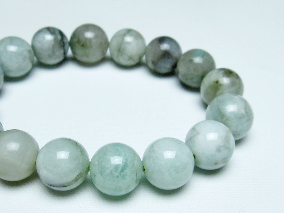 エメラルド ブレスレット 13mm Emerald Bracelet 緑玉 翠玉 メンズ レディース 一点物  111-32979