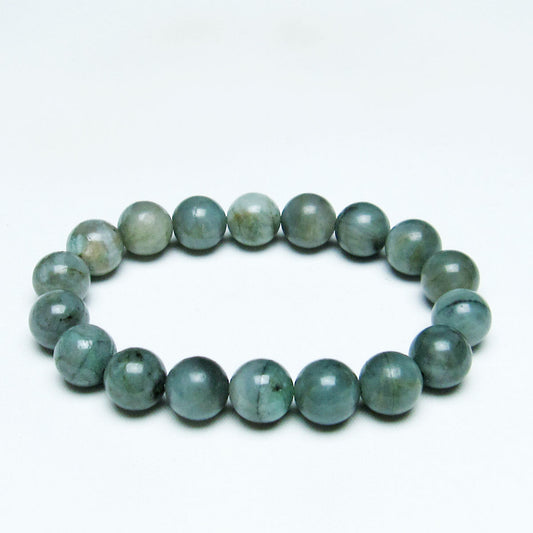 エメラルド ブレスレット 11mm Emerald Bracelet 緑玉 翠玉 メンズ レディース 一点物 メール便可 [M便 1/10] 111-32986