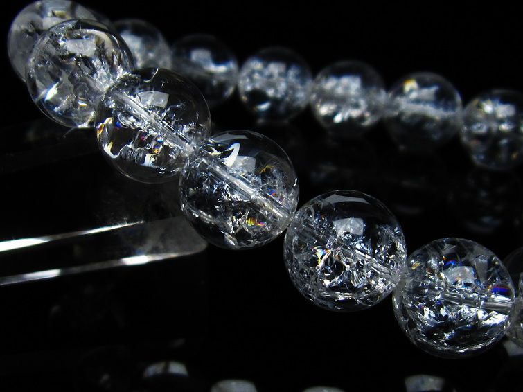 アイリスクォーツ 水晶 ブレスレット 13mm 一点物 メール便可 [M便 1/10] 111-35449 [sold out]