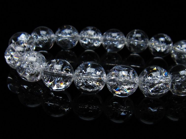アイリスクォーツ 水晶 ブレスレット 13mm 一点物 メール便可 [M便 1/10] 111-35454