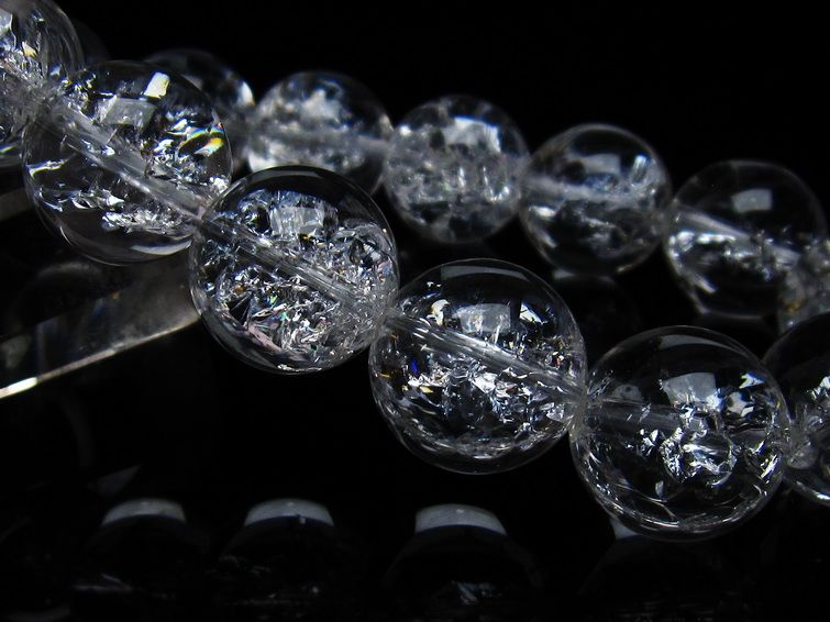 アイリスクォーツ 水晶 ブレスレット 16mm 一点物 111-35475 [sold out]