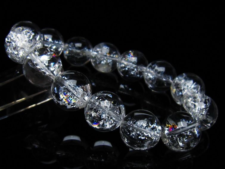 アイリスクォーツ 水晶 ブレスレット 16mm 一点物 111-35476 【sold out】