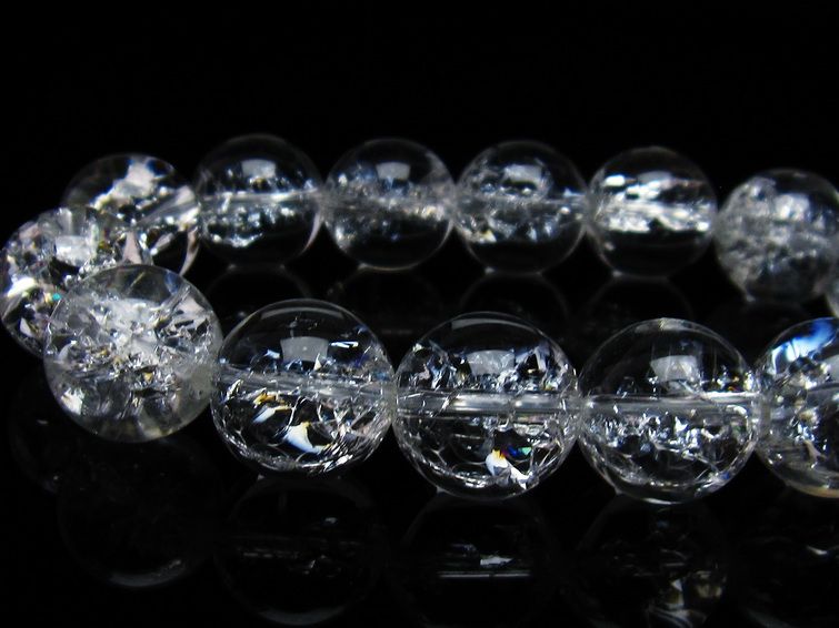 アイリスクォーツ 水晶 ブレスレット 16mm 一点物 111-35476 【sold out】