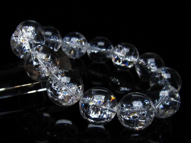 アイリスクォーツ 水晶 ブレスレット 18mm 一点物 111-35486 【sold out】