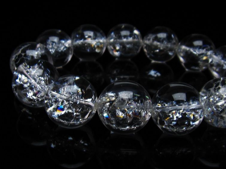 アイリスクォーツ 水晶 ブレスレット 18mm 一点物 111-35486 【sold out】