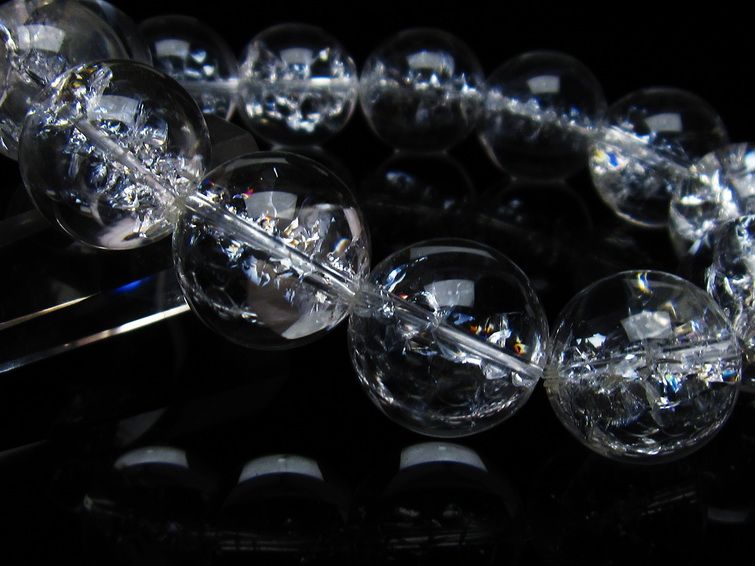 アイリスクォーツ 水晶 ブレスレット 18mm 一点物 111-35499 【sold out】
