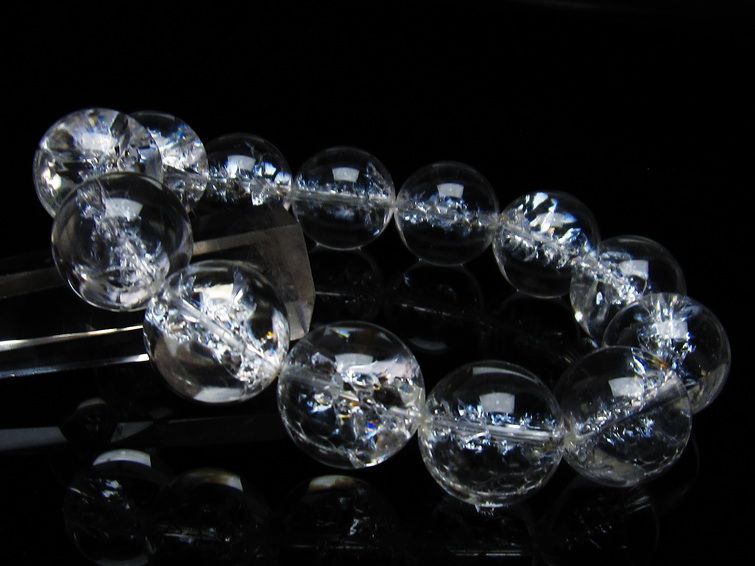 アイリスクォーツ 水晶 ブレスレット 18mm 一点物 111-35500 【sold out】