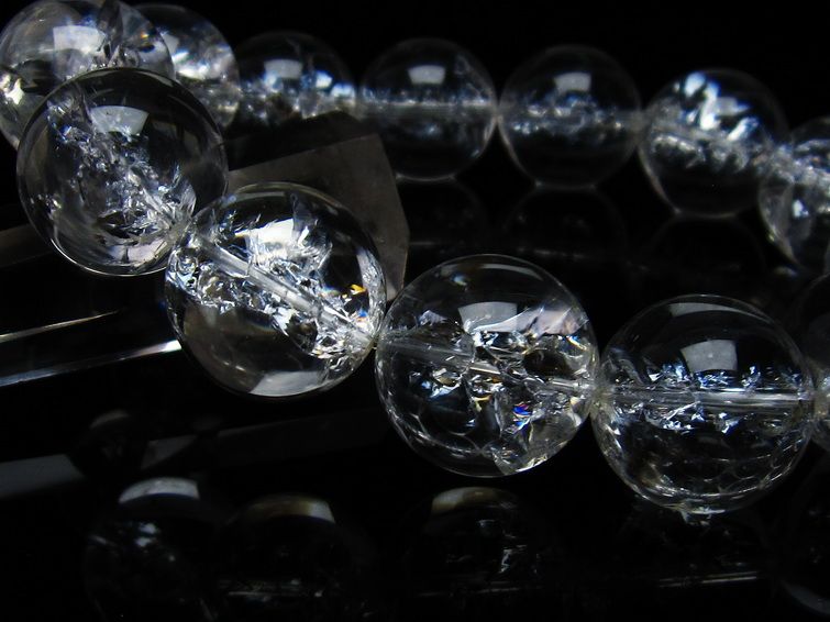 アイリスクォーツ 水晶 ブレスレット 18mm 一点物 111-35500 【sold out】