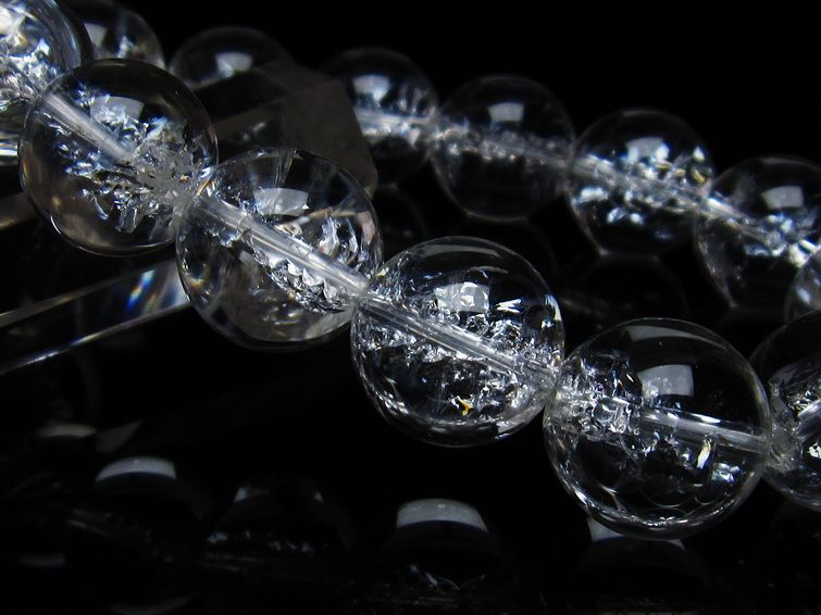 アイリスクォーツ 水晶 ブレスレット 16mm 一点物 111-35507