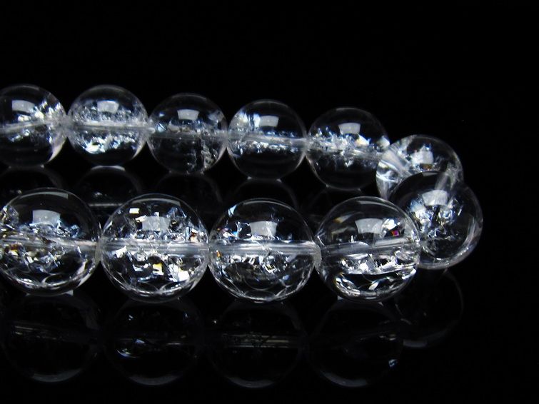 アイリスクォーツ 水晶 ブレスレット 16mm 一点物 111-35507