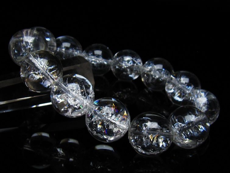 アイリスクォーツ 水晶 ブレスレット 18mm 一点物 111-35508 【sold out】