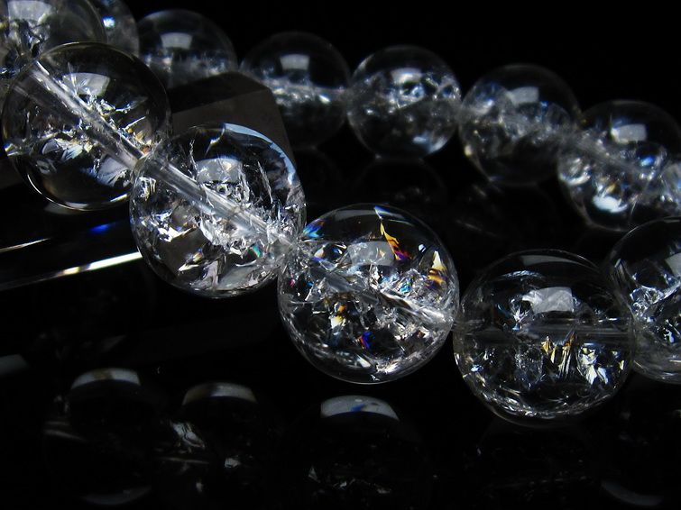 アイリスクォーツ 水晶 ブレスレット 18mm 一点物 111-35508 【sold out】