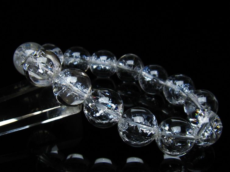 アイリスクォーツ 水晶 ブレスレット 15mm 一点物 メール便可 [M便 1/10] 111-35510