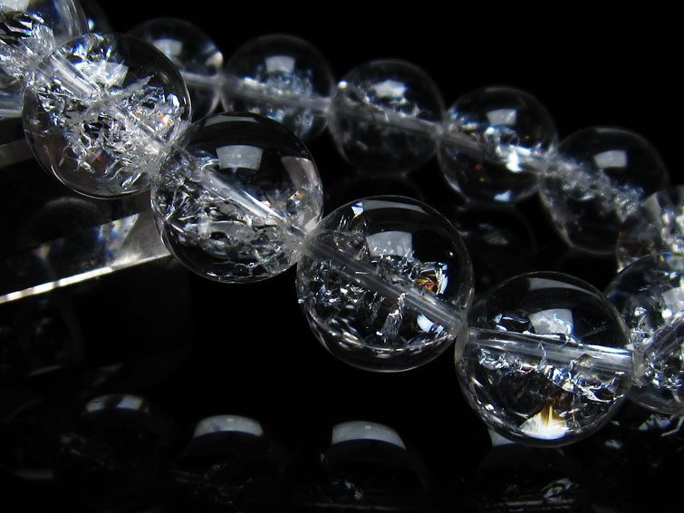 アイリスクォーツ 水晶 ブレスレット 16mm 一点物 111-35511 【sold out】
