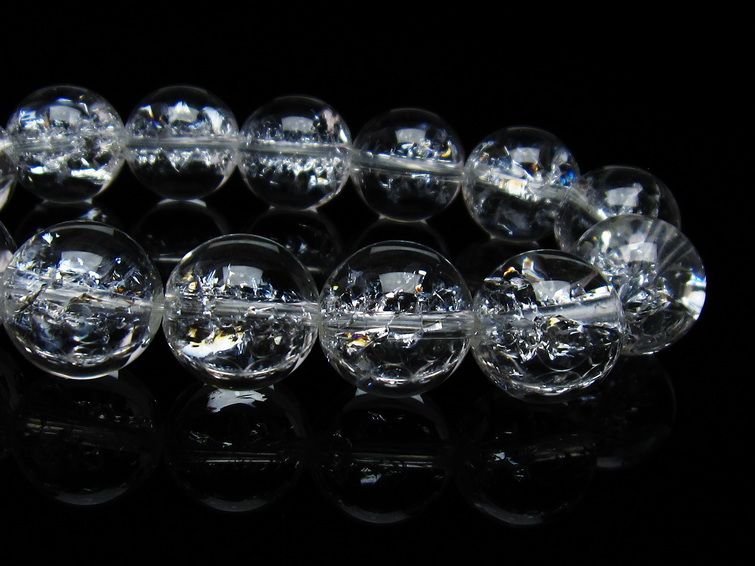 アイリスクォーツ 水晶 ブレスレット 16mm 一点物 メール便可 [M便 1/10] 111-35513