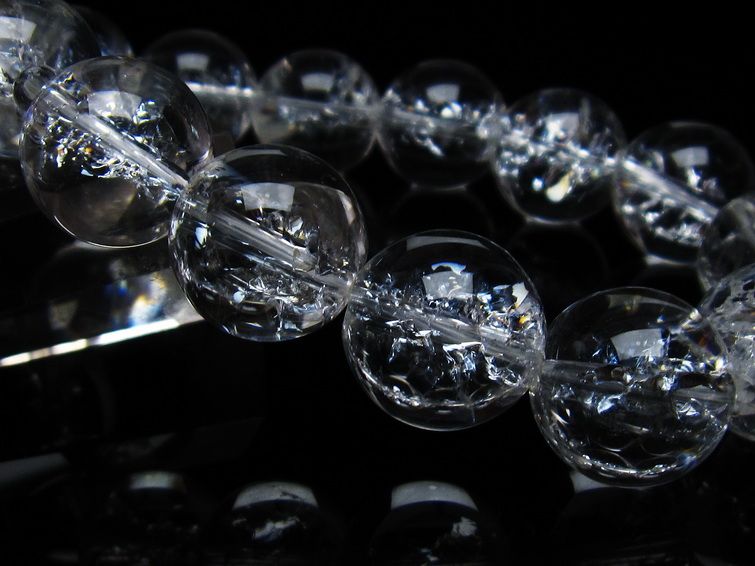 アイリスクォーツ 水晶 ブレスレット 16mm 一点物 111-35514