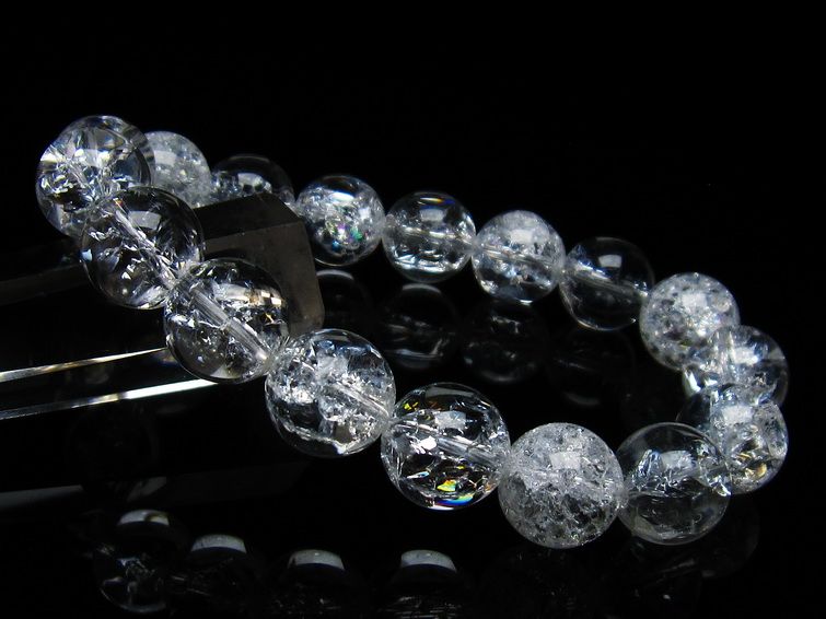 アイリスクォーツ 水晶 ブレスレット 13mm 一点物 メール便可 [M便 1/10] 111-35526