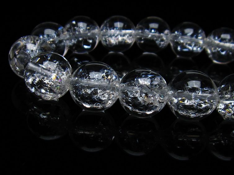アイリスクォーツ 水晶 ブレスレット 14mm 一点物 メール便可 [M便 1/10] 111-35529