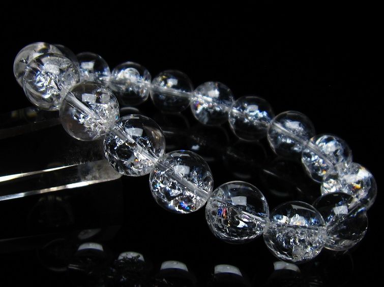 アイリスクォーツ 水晶 ブレスレット 13mm 一点物 メール便可 [M便 1/10] 111-35530