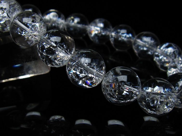 アイリスクォーツ 水晶 ブレスレット 13mm 一点物 メール便可 [M便 1/10] 111-35530