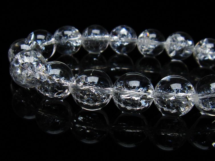 アイリスクォーツ 水晶 ブレスレット 13mm 一点物 メール便可 [M便 1/10] 111-35530