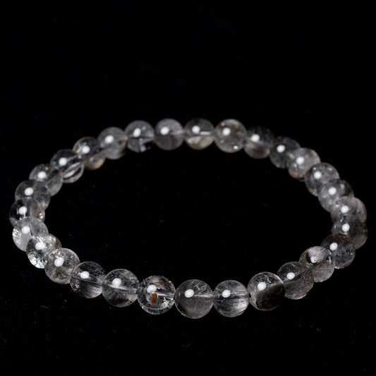 ルチルクォーツ プラチナルチル ブレスレット 7mm 一点物 111-35586