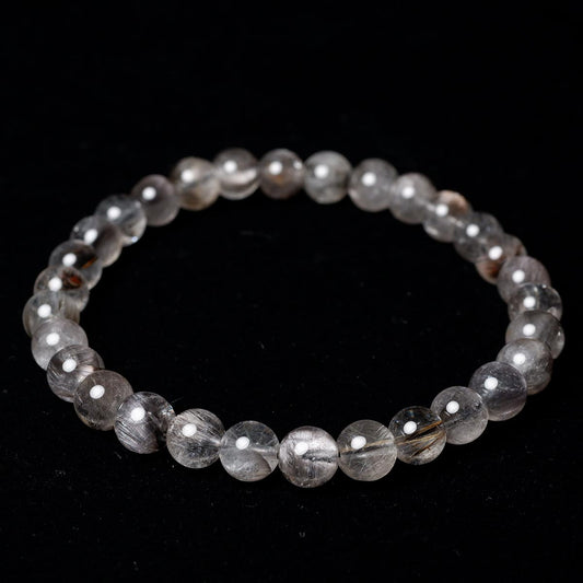 プラチナルチルクォーツ ブレスレット 7mm 一点物 111-35628 [sold out]