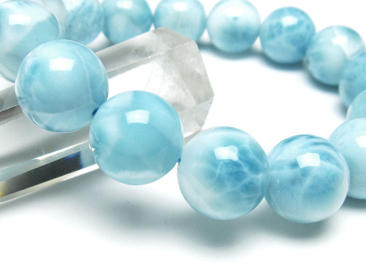 ラリマー ブレスレット 14mm 一点物 111-38037 – 天然石