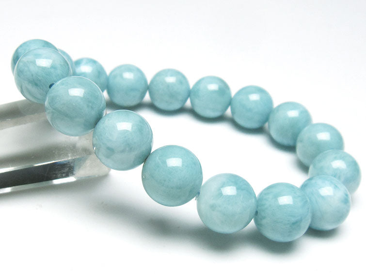 ラリマー ブレスレット 12mm 一点物  111-38286