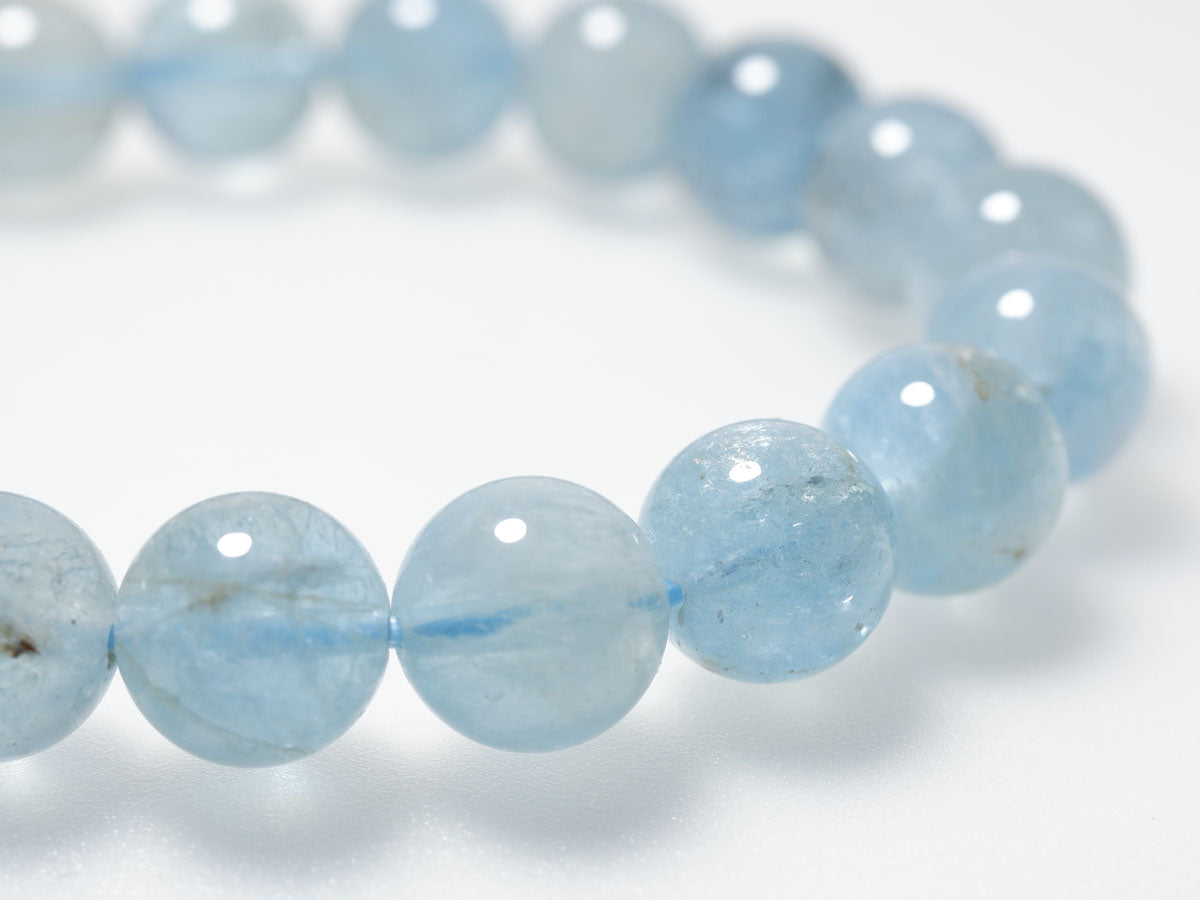 アクアマリン ブレスレット 10mm 一点物 111-38456 [sold out