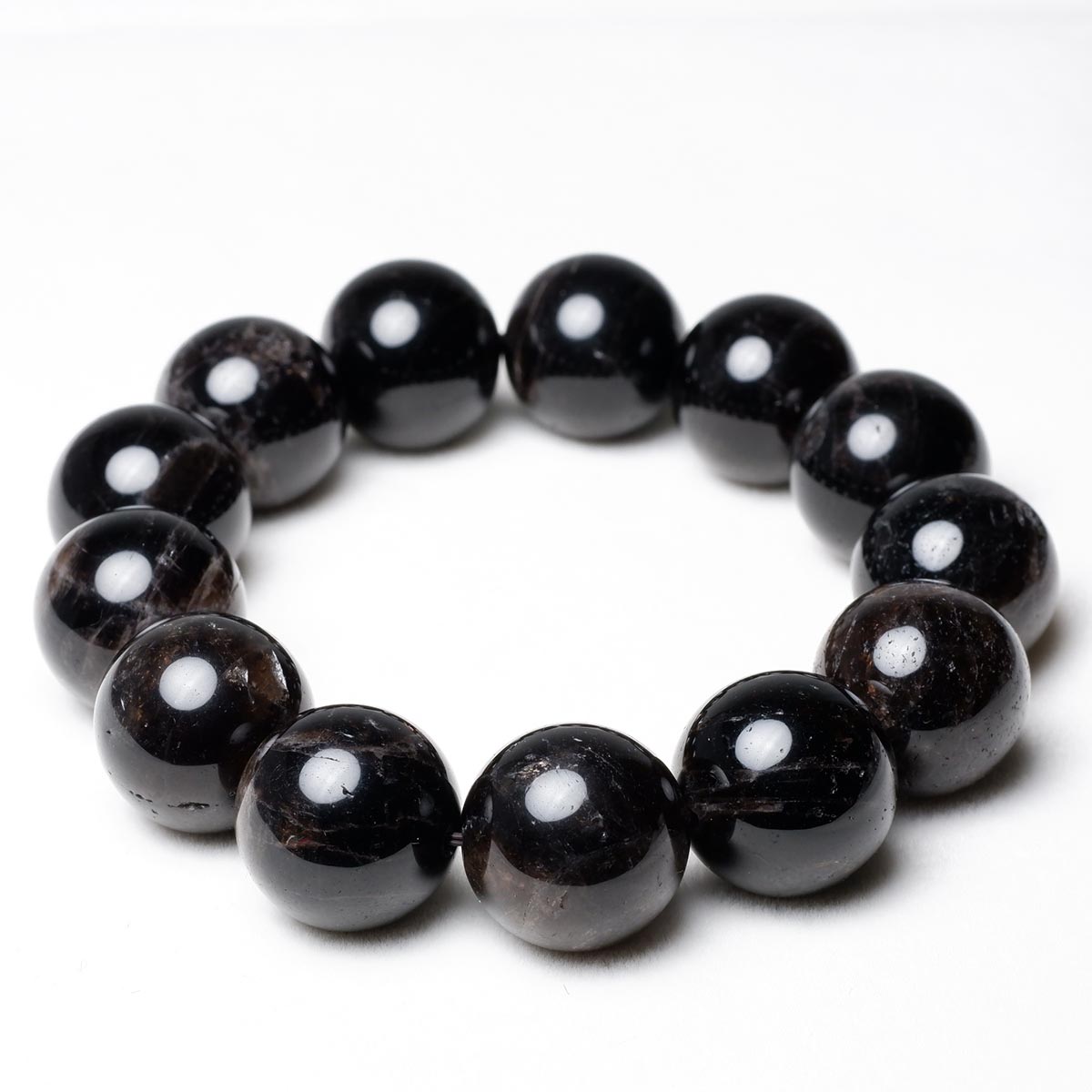 モリオン ブレスレット 18mm 黒水晶 ブレス 一点物 メール便可 [M便 1/10] 111-38892[sold out]